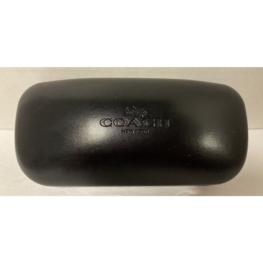 Coach Sunglass Hard Case Black Clamshell Eyeglass Case